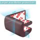 thumbnail image 3 of Protectores de Esquinas para Muebles USfloatwishes Paquete de 12 en Color Marrón Suaves, 3 of 6