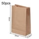 thumbnail image 2 of Bolsas de papel kraft multiusos para comestibles y almuerzo, bolsas de papel marrón para compras, almacenamiento, botes de basura pequeños y más, 50 unidades, 2 of 6