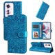 thumbnail image 4 of Funda tipo cartera FOXDOCK para OPPO F25 Pro , diseño girasol en relieve, cuero PU, cierre magnético, soporte y tarjetero, 4 of 5