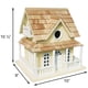 thumbnail image 3 of Casita para pájaros Home Bazaar Cape May Cottage amarilla, 3 of 7