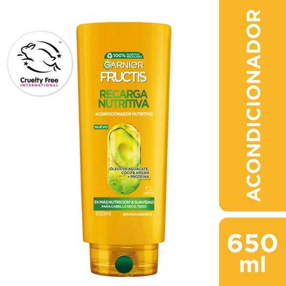 Acondicionador Fructis Oil Repair Recarga Nutritiva, 650 ml