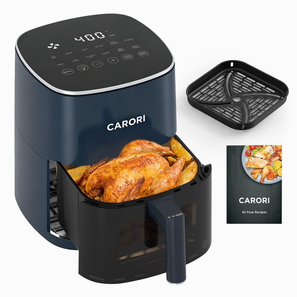 Freidora de aire Carori 6QT 1700W, 12 programas preestablecidos, ventana de visualización, 120V
