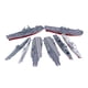 thumbnail image 3 of Kit de 8 modelos de portaaviones 4D para construir un barco de patrulla naval, juego de decoración de escritorio, kits de construcción de buques de gu, 3 of 5