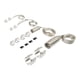 thumbnail image 5 of 1 Kit Braided Hose Sleeve Flexible Instalación Sencilla Material Aluminio Universal Reemplazo Adecuado para Vehículos Automóviles Garajes Uso Personal Plata, 5 of 5