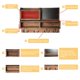 thumbnail image 3 of Llavero Organizador De Correo De Pared Cartera Para Gafas De Sol, 3 of 7
