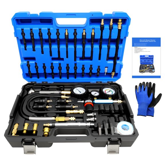 Kit Probador de Compresión KTTOOL 47 Piezas para Gasolina y Diésel