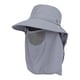thumbnail image 3 of Sombrero Para El Sol Con Solapa Para El Cuello Y Cubre La Cara, Sombrero De Pesca Para Acampar, Gris Claro, 3 of 5