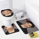 thumbnail image 4 of Timothée-theme 4-Piece Shower Curtain Set with Rugs, Waterproof Bathroom Decor Set Includes Bath Mat, U-Shaped Rug, Toilet Lid Cover and Curtain with Hooks, 4 of 6