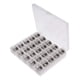 thumbnail image 4 of Contenedor De Almacenamiento De Bobinas, Soporte De Bobina Para El Hogar, Para Máquina De Coser, Bobina De Hierro, 25 Uds., 4 of 5