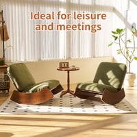 M&Ms - Comfortable Glider Rocking Chair, High-Quality Upholstery Glider Chair, Solid Wood Frame, Perfect For Multiple Settings Accent Reading Chair For Bedroom,Living Room,Nursery