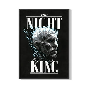 Creango - Cuadro Poster Enmarcado El Rey De La Noche Game Of Throne Decorativo