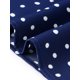 thumbnail image 5 of Agnes Orinda Blusas Clásicas sin Mangas con Lazo en el Cuello en V y Lunares para Mujer de Talla Grande 4X Azul Oscuro, 5 of 6