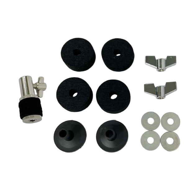 13 Uds accesorios de repuesto de platillos, fieltros de embrague Hi-Hat, herrajes para batería, kits de fieltro de platillos para accesorios de instru