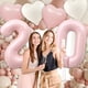 thumbnail image 4 of Globos Florisland número 100 rosa bebé, 4 of 6