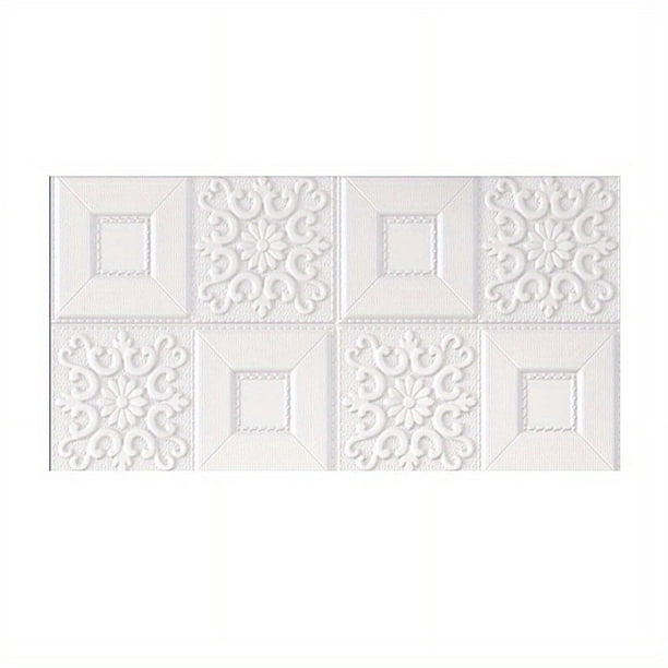 8pcs 3D Wall Sticker Imitation Brick Bedroom Decoration Waterproof Self-adhesive Wallpaper For Living Room Kitchen TV Backdrop