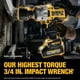 thumbnail image 3 of Llave de impacto inalámbrica DEWALT 20V MAX XR 3/4 pulgadas DCF964B, 3 of 3