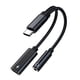 thumbnail image 1 of Adaptador de auriculares y cargador USB C a 3,5 mm, puerto de carga USB C PD 3.0 2 en 1 a conector de audio auxiliar y cable de carga rápida, 1 of 5