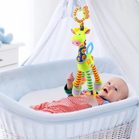 Genérico - Sonajero Jirafa Muñeco Peluche Colgante Coche Cuna Lau