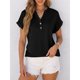 thumbnail image 3 of Polera Henley ANRABESS de Manga Corta con Cuello en V, 3 of 3