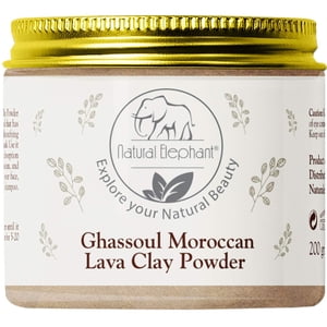 Natural Elephant - Arcilla En Polvo Ghassoul Moroccan Lava 200 G