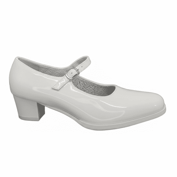 ZAPATOS DE CUECA ALQUIMIA BLANCO CHAROL MUJER |3073 - Talla 23