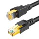 thumbnail image 1 of Cable Ethernet DDMALL CAT 8 de 0,9 m, paquete de 2 unidades, 40 Gbps, 2000 MHz, negro, 1 of 9