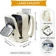 thumbnail image 2 of Mochila De Viaje Cabina Avión Impermeable 40lt Zapatos Usb, beige, Puede separar zonas húmedas y secas, con compartimento independiente para zapatos., 2 of 7