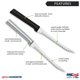 thumbnail image 2 of Cuchillo cortador de tomates RADA Cutlery R126 de acero inoxidable 12 cm, 2 of 7