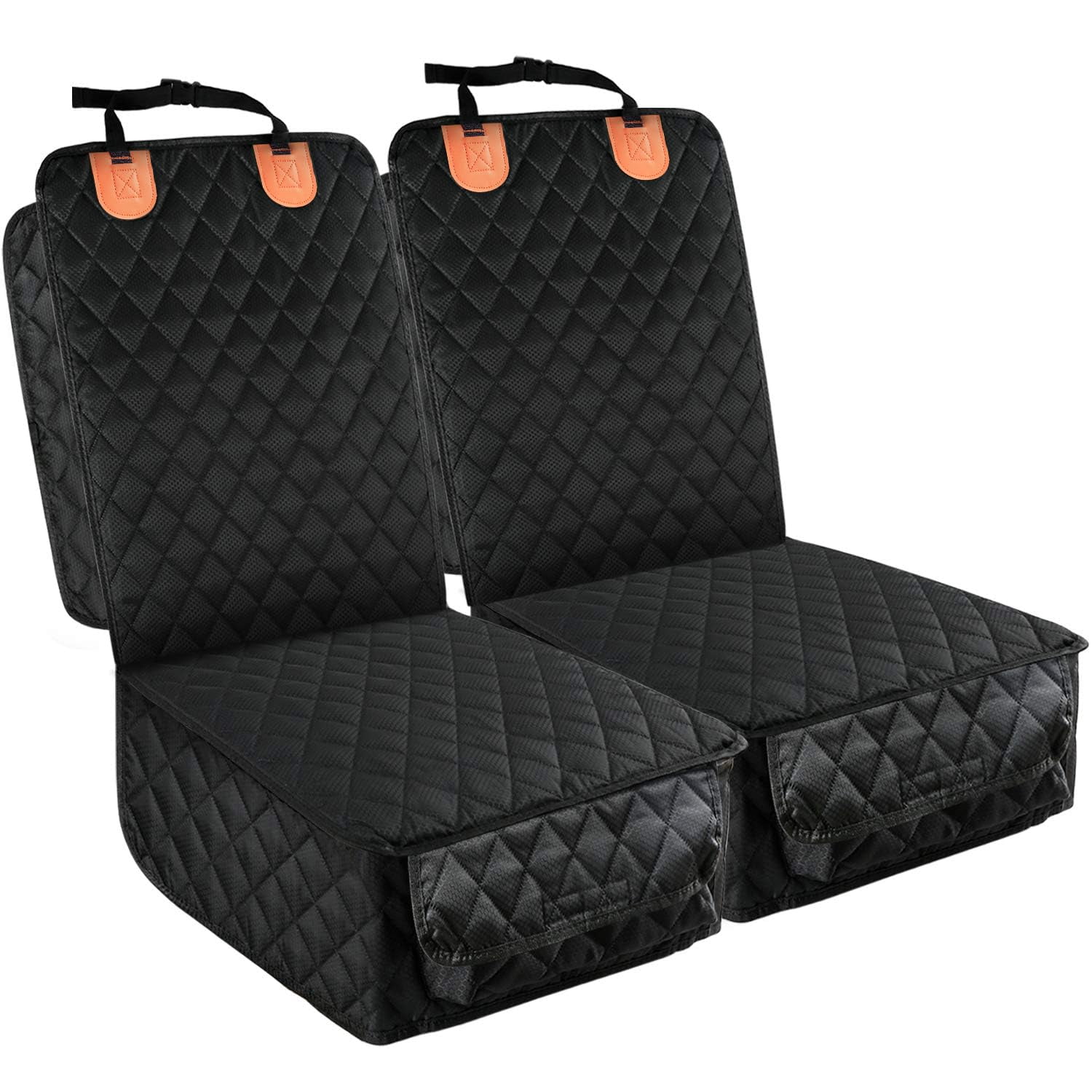 Funda De Asiento De Coche Peticon Front, Paquete De 2, Impermeable Para Mascotas