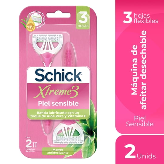 Pack Máquina De Afeitar Xtreme3 Sensitive 1 Un Schick
