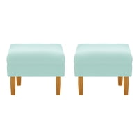 Bodevir - Set Pouf Sky 1C Felpa 04 Verde Agua