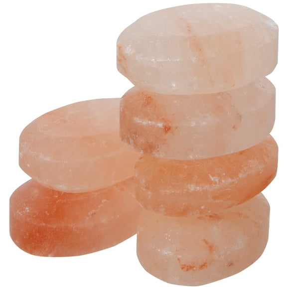 Piedra de masaje Pure Himalayan Salt Works, plana, ovalada, rosa