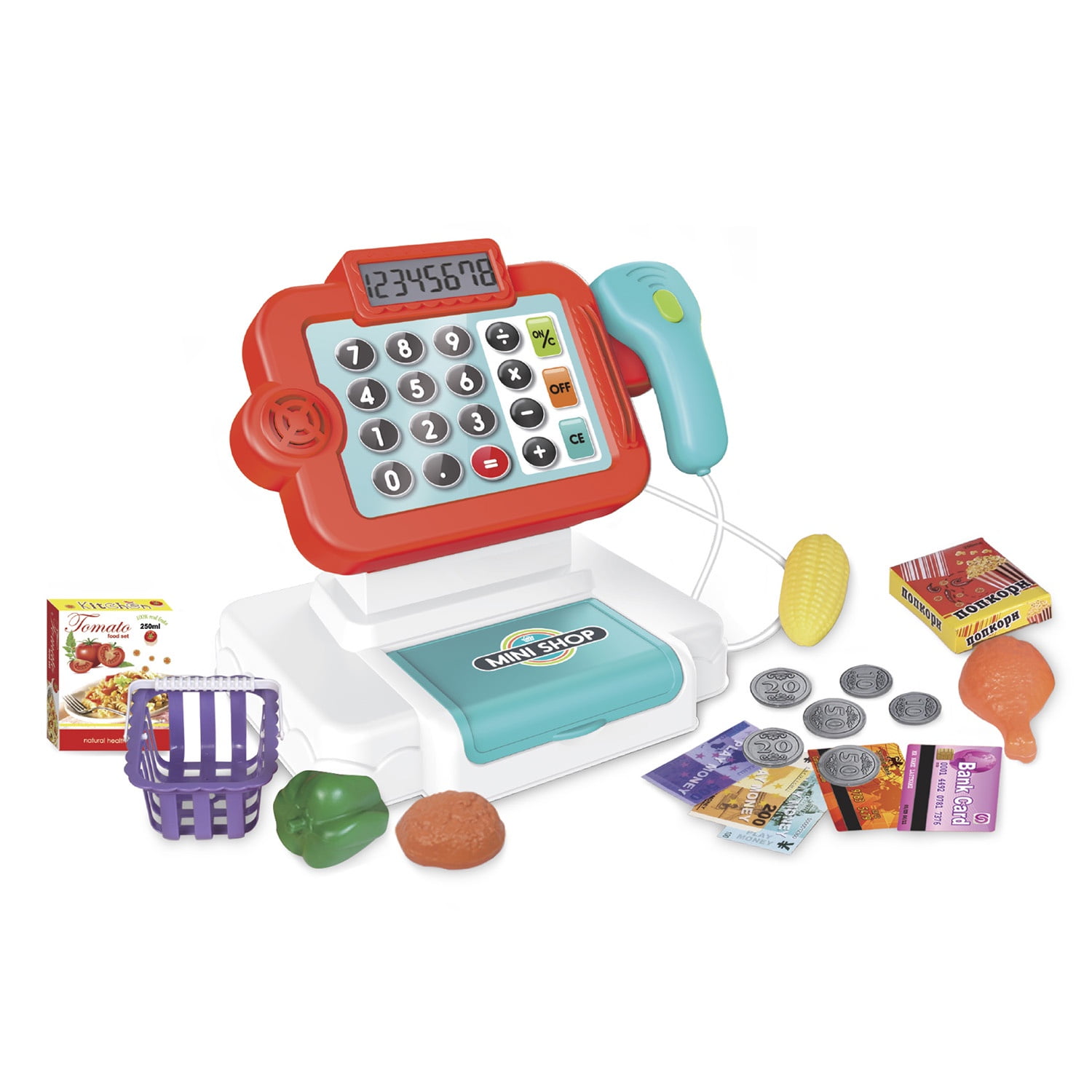 Drimy - Caja Registradora Con Luz, Sonido Y Accesorios Realistas