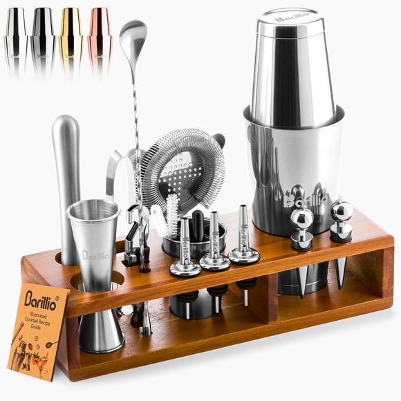 Kit de Bartender Barillio de 23 Piezas en Acero Inoxidable