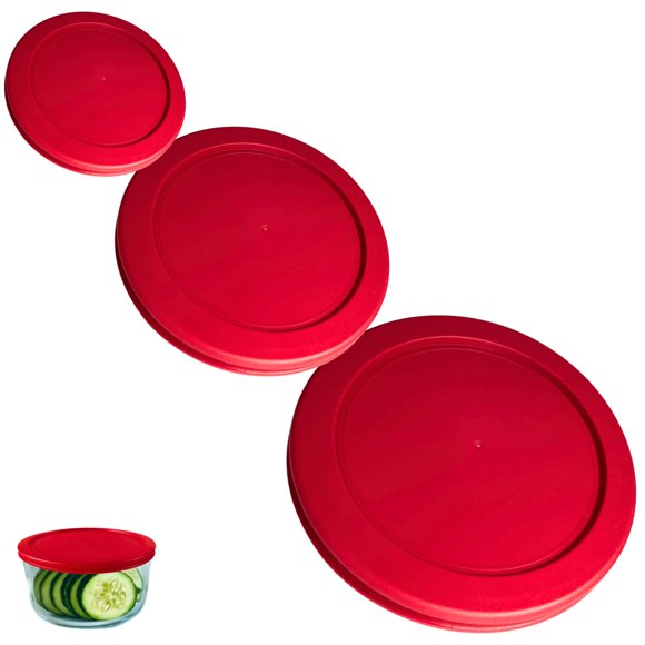 Tapa Klare Ware 3 unidades Rojo 236/470/950 ml