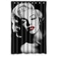 thumbnail image 1 of Cortina de ducha de baño con diseño de Marilyn Monroe, con ganchos, tamaño 48 x 72 pulgadas, 1 of 3