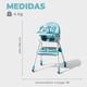 thumbnail image 4 of Silla Comer Bebe Doble Altura Safe Baby Entretenida Celeste, 4 of 7