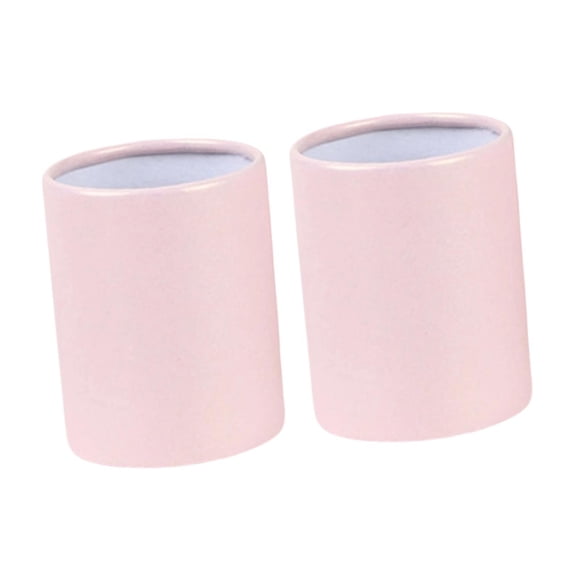 Mini cajas de papel redondas de ramo de ramo pequeños cubos de flores de papel para exhibición floral jarrones de cilindros simples para vacaciones en Rosa