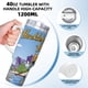 thumbnail image 5 of El Show de Huckleberry Hound Vaso aislado de acero inoxidable con asa, diseño temático, regalo para familia, amigos y fans; incluye pajita y encaja en el portavasos estándar, 40 oz, 5 of 6