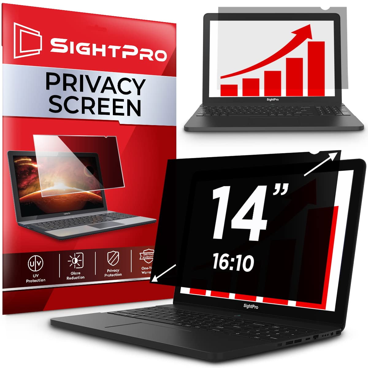 Filtro De Pantalla De Privacidad Sightpro Para Portátil 16:10 De 14,1 Pulgadas