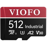Tarjeta Microsd Viofo 512Gb De Grado Industrial U3 A2 V30 Con Adaptador