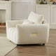 thumbnail image 2 of MH35.24''Teddy Fabric Sofa, Modern Lounge Chair, Upholstered with One Pillow for Apartment, Office, Living Room and Bedroom, 2 of 3