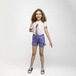 Short Niña Wish Asha Morado Disney