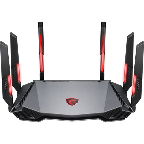 Router Para Juegos Msi Radix Axe6600 Wifi 6E Tribanda De 8 Transmisiones
