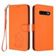 thumbnail image 1 of Funda de Gato tipo Libro para Samsung Galaxy S10 Plus, Naranja, 1 of 6