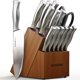thumbnail image 1 of Astercook Knife Set for Kitchen with Block and Sharpener 15p, 1 of 3