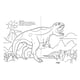 thumbnail image 2 of Dinosaurios en acción blanco, 2 of 3