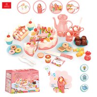 Anikids - Juguete Torta Cumpleaños Con Luz Y Música 82Pcs Juego Niños