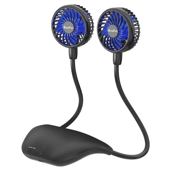 Batería recargable Neck Fan HandFan de 10000 mAh, 48 horas de duración