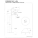 thumbnail image 2 of Válvula de cierre Kingston Brass CC83202DL 1/2" soldar x 3/8" DE, 2 of 2